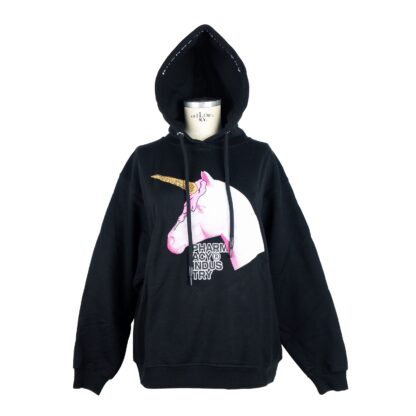 Pharmacy Industry - Chic Hooded Sweatshirt with Artistic Front Print