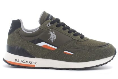 U.S. POLO ASSN. - Eco-Friendly Green Sneakers with Bold Accents