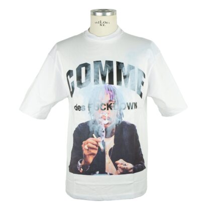 Comme Des Fuckdown - Graphic Crew Neck White Tee