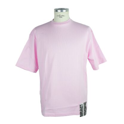 Comme Des Fuckdown - Graphic Print Crew Neck Men's Tee - Pink