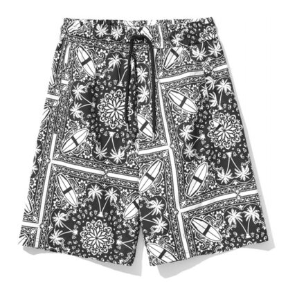 Comme Des Fuckdown - Abstract Motif Bermuda Stretch Shorts