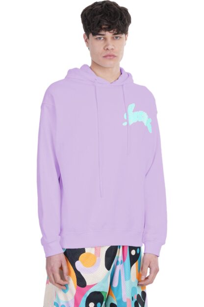 Pharmacy Industry - Italian Purple Cotton Hooded Sweatshirt