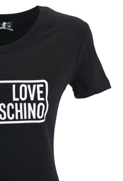 Love Moschino - Elegant Cotton Tee with Chic Logo Print