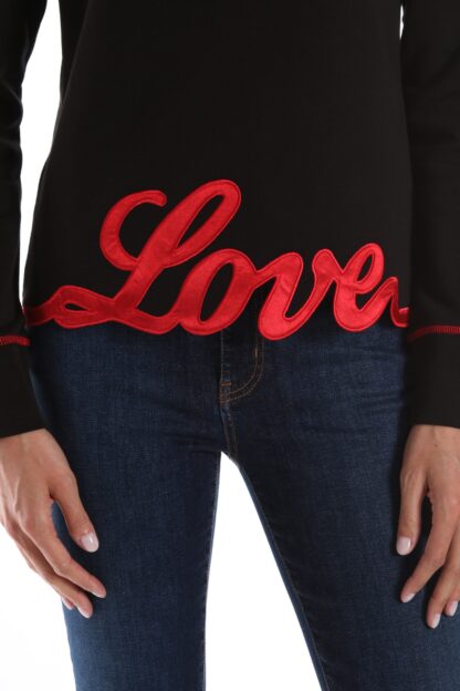 Love Moschino - Embroidered Love Crewneck Sweatshirt