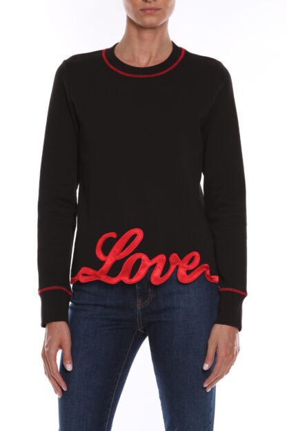 Love Moschino - Embroidered Love Crewneck Sweatshirt