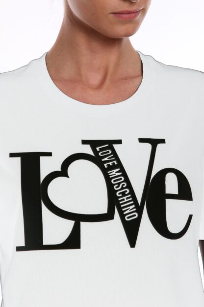 Love Moschino - Embossed Logo Cotton Tee