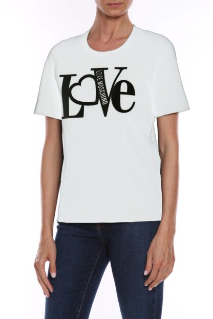 Love Moschino - Embossed Logo Cotton Tee