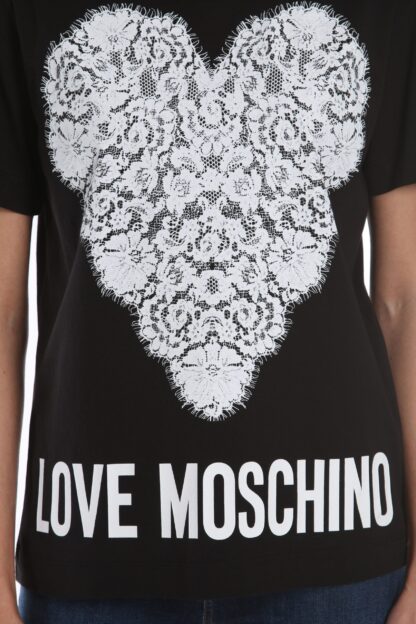 Love Moschino - Chic Logo Printed Cotton Tee