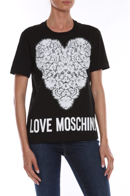 Love Moschino - Chic Logo Printed Cotton Tee