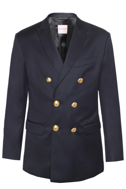 Palm Angels - Elegant Double Breasted Blue Blazer