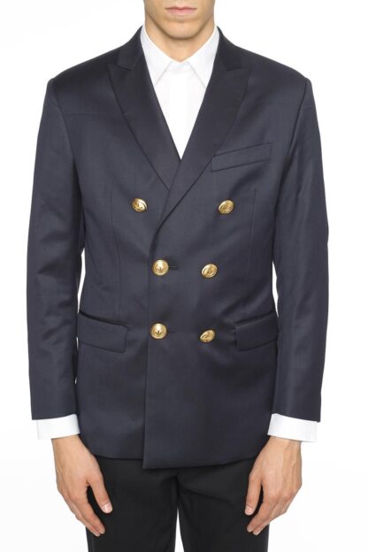 Palm Angels - Elegant Double Breasted Blue Blazer