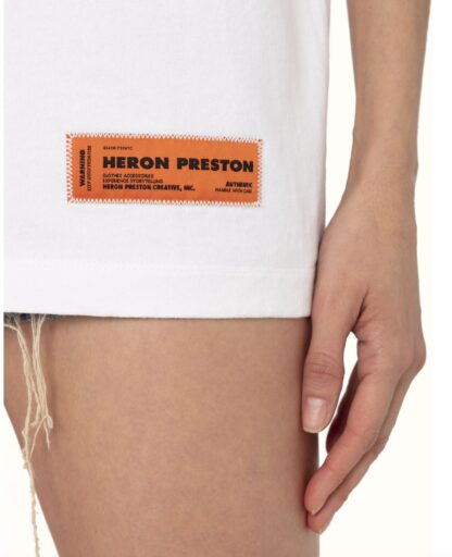 Heron Preston - Elevated White Cotton Tee - Timeless Comfort