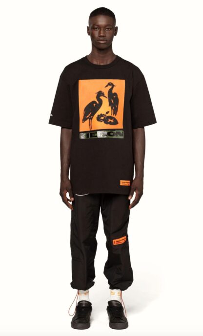 Heron Preston - Sleek Black Cotton Tee with Upscale Comfort