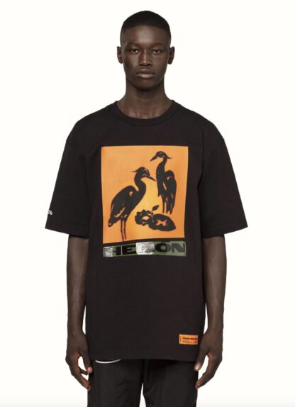 Heron Preston - Sleek Black Cotton Tee with Upscale Comfort