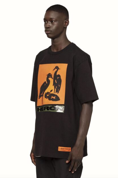 Heron Preston - Sleek Black Cotton Tee with Upscale Comfort