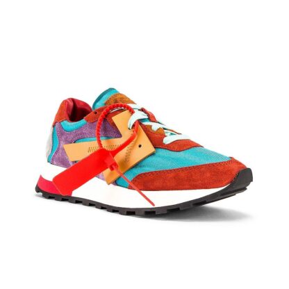 Off-White - Elevate Your Step with Multicolor Calfskin Sneakers