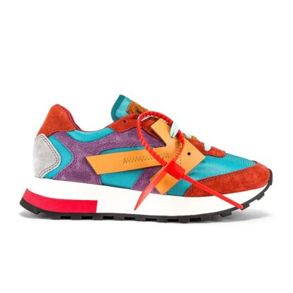 Off-White - Elevate Your Step with Multicolor Calfskin Sneakers