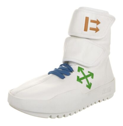 Off-White - Moto Wrap Eco-Leather Sneakers with Logo Prints