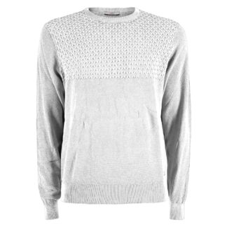 Yes Zee - Chic Gray Cotton Crew Neck Sweater for Men