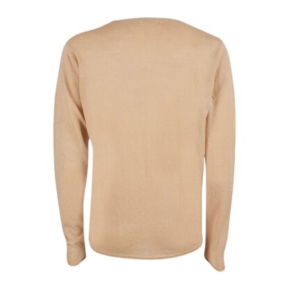 Yes Zee - Elegant Beige Cotton Crew Neck Sweater for Men