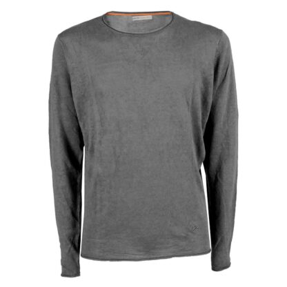 Yes Zee - Chic Gray Cotton Crew Neck Sweater for Men