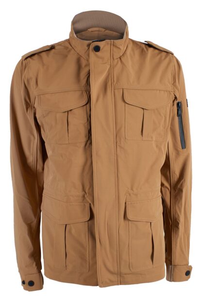 Yes Zee - Sleek Brown Technical Fabric Windbreaker