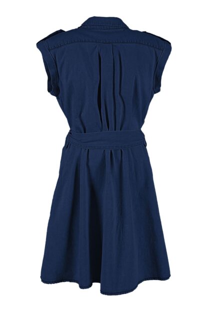 Yes Zee - Chic Sleeveless Denim Dress with Pockets