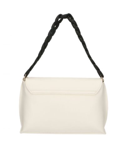 Plein Sport - Chic White Crossbody Flap Bag with Logo Detail