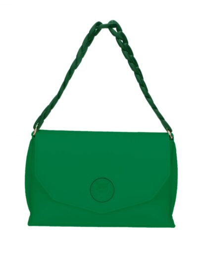 Plein Sport - Chic Green Flap Crossbody Bag with Logo Detail