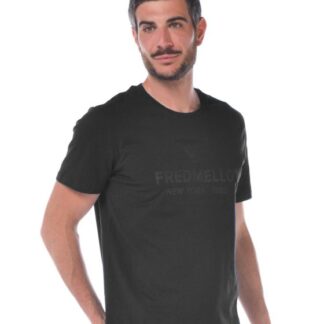 Fred Mello - Vintage-Inspired Crew Neck Tee with Chest Pocket