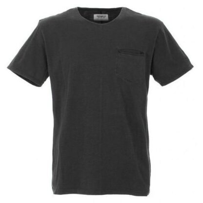 Fred Mello - Vintage-Inspired Crew Neck Tee with Chest Pocket