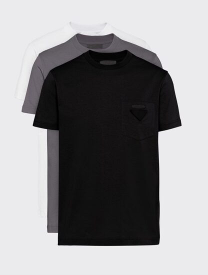 Prada - Elegant Trio of Cotton Jersey T-Shirts