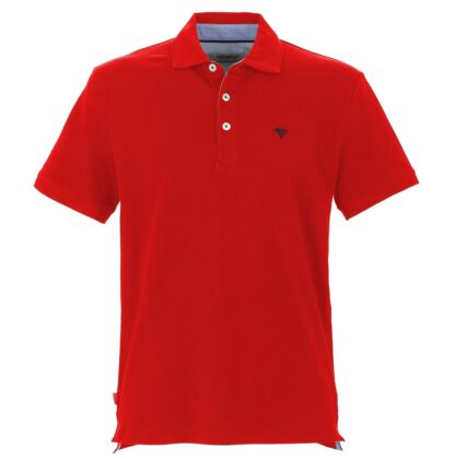 Fred Mello - Elegant Red Cotton Polo Shirt with Embroidered Logo