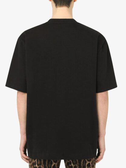 Dolce & Gabbana - Elegant Embroidered Black T-Shirt