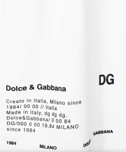 Dolce & Gabbana - Elegant White Over Fit Designer Tee