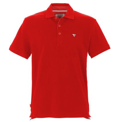 Fred Mello - Chic Red Cotton Blend Polo with Embroidered Logo