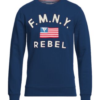 Fred Mello - Blue Cotton Men's Sweatshirt