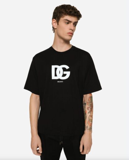 Dolce & Gabbana - Elegant Black Logo T-Shirt - Pure Cotton