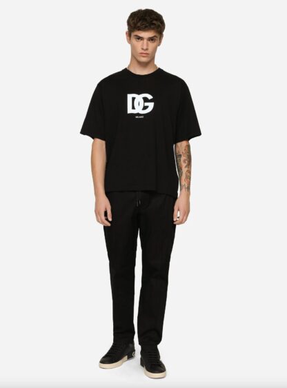 Dolce & Gabbana - Elegant Black Logo T-Shirt - Pure Cotton