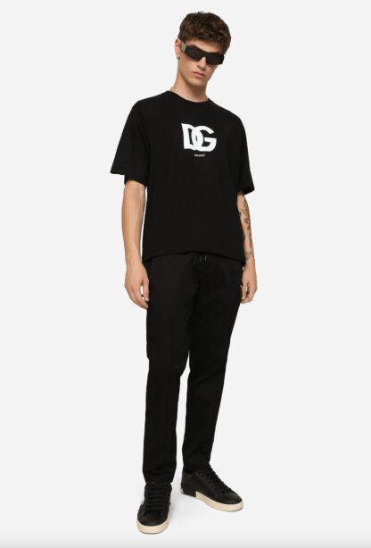 Dolce & Gabbana - Elegant Black Logo T-Shirt - Pure Cotton