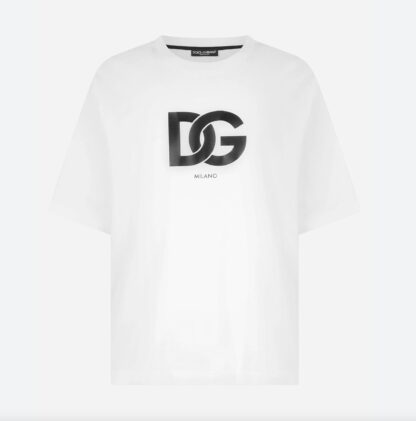 Dolce & Gabbana - Elegant White Logo Tee - Pure Cotton