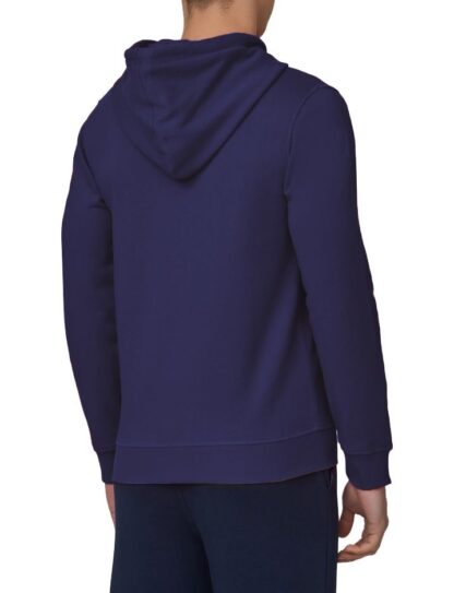 Fred Mello - Zip-Up Hooded Sweatshirt in Soothing Blue