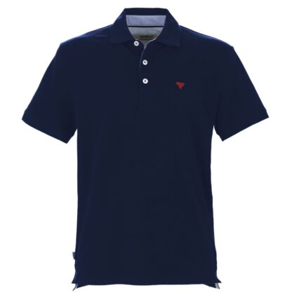 Fred Mello - Chic Short-Sleeved Cotton Polo in Blue