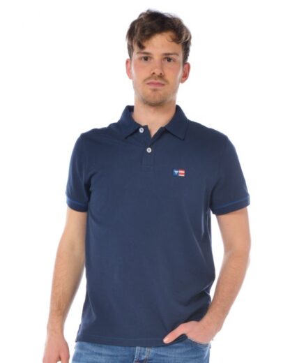 Fred Mello - Chic Cotton Polo with Embroidered Flag Logo