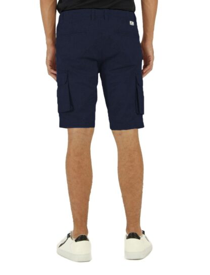 Fred Mello - Essential Cotton Cargo Bermuda Shorts - Blue