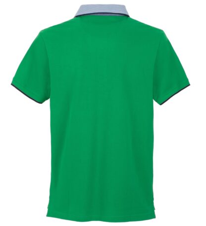 Fred Mello - Elegant Green Cotton Polo with Contrast Collar