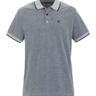 Fred Mello - Chic Cotton Polo with Red Dot Prints & Contrasting Collar