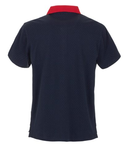 Fred Mello - Chic Cotton Polo with Red Dot Prints & Contrasting Collar