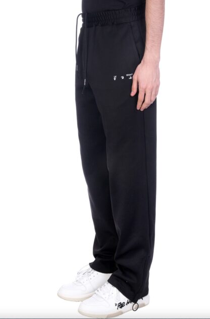 Off-White - Sleek Black Embroidered Slim Fit Pants