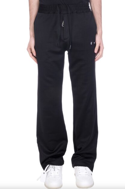 Off-White - Sleek Black Embroidered Slim Fit Pants